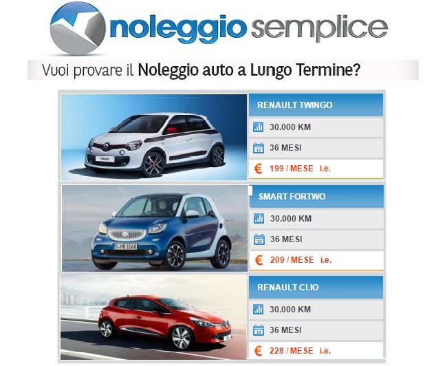 Auguri 2015 Noleggio Auto Lungo Termine
