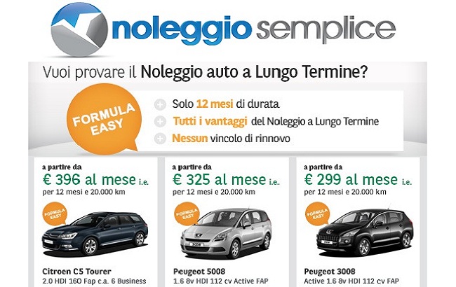 Noleggio Auto Lungo Termine Easy